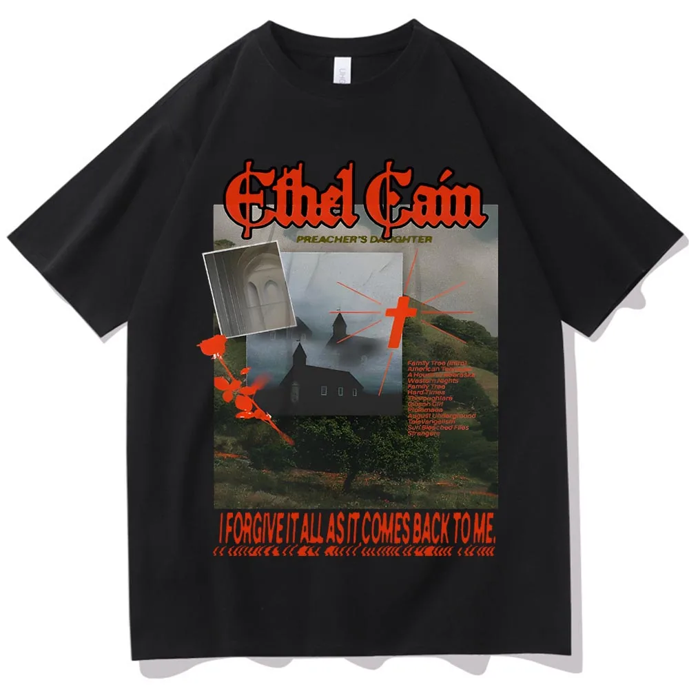 Ethel Cain Preacher's Daughter Shirt O-Ausschnitt Kurzarm Fans Geschenk Shirts