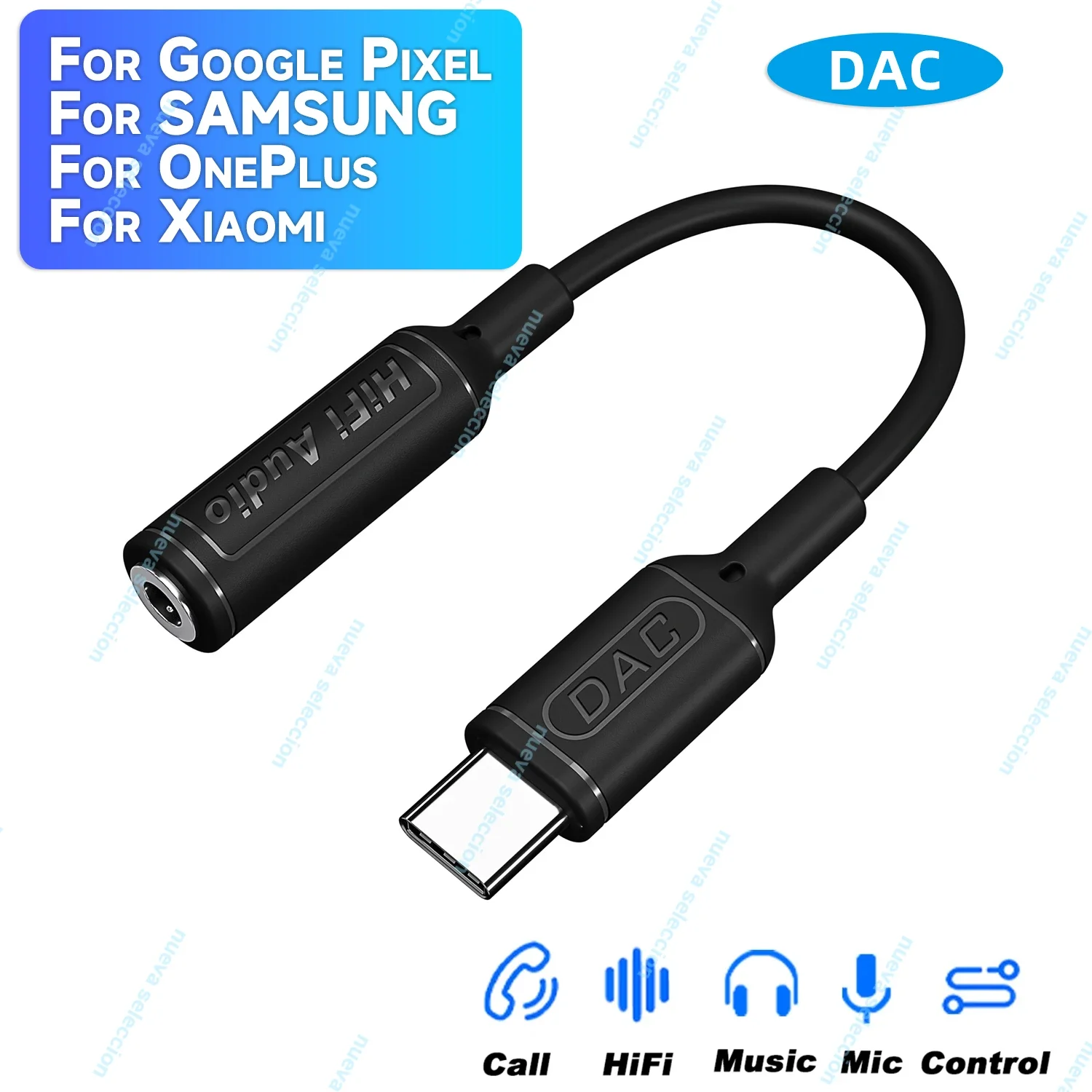 For Samsung Google Pixel type c to 3.5 mm adapter dac portable USB C to headphone jack 48khz support microphone audio adapter audio adapter earphone amplifier adapter audio converter adapter headphone adapter headphone amplifier adapter earphone headphone adapter