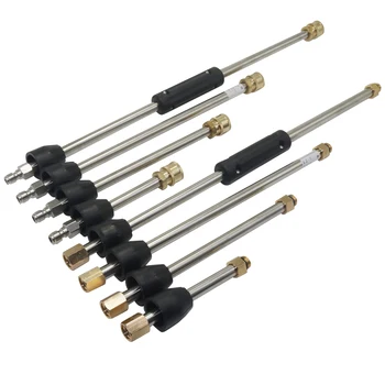 커브드 연장 지팡이, 1/4 인치 퀵 플러그 및 커넥터 랜스 스피어, 고압 세척기 싱크용