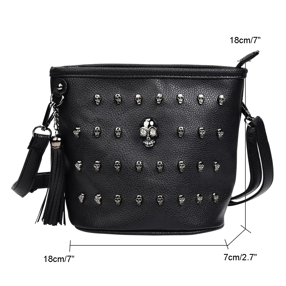 Golf Bag Rain Cover Skull Rivets Handbag Outdoor Portable Mini Golf Bag  Multi-functional Rivet large capacity Leisure bag