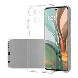 Crystal Clear Protective Phone Case - Soft TPU Transparent Cover for Edge 60 Stylus (Clear)