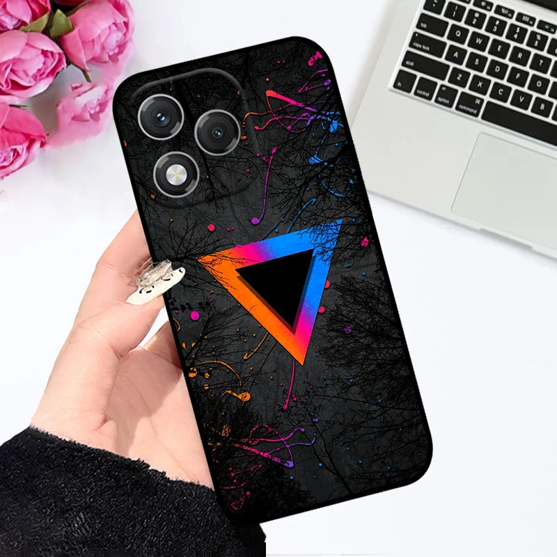 Cartoon Print Silicone TPU Soft Phone Case - Durable Back Cover Protector Shell