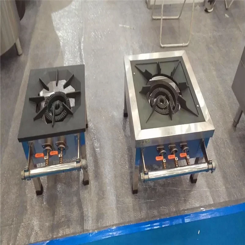Stainless Steel Single Eye Low Stock Cooker Korean Style Triple Burner Low Stock Cooker 3