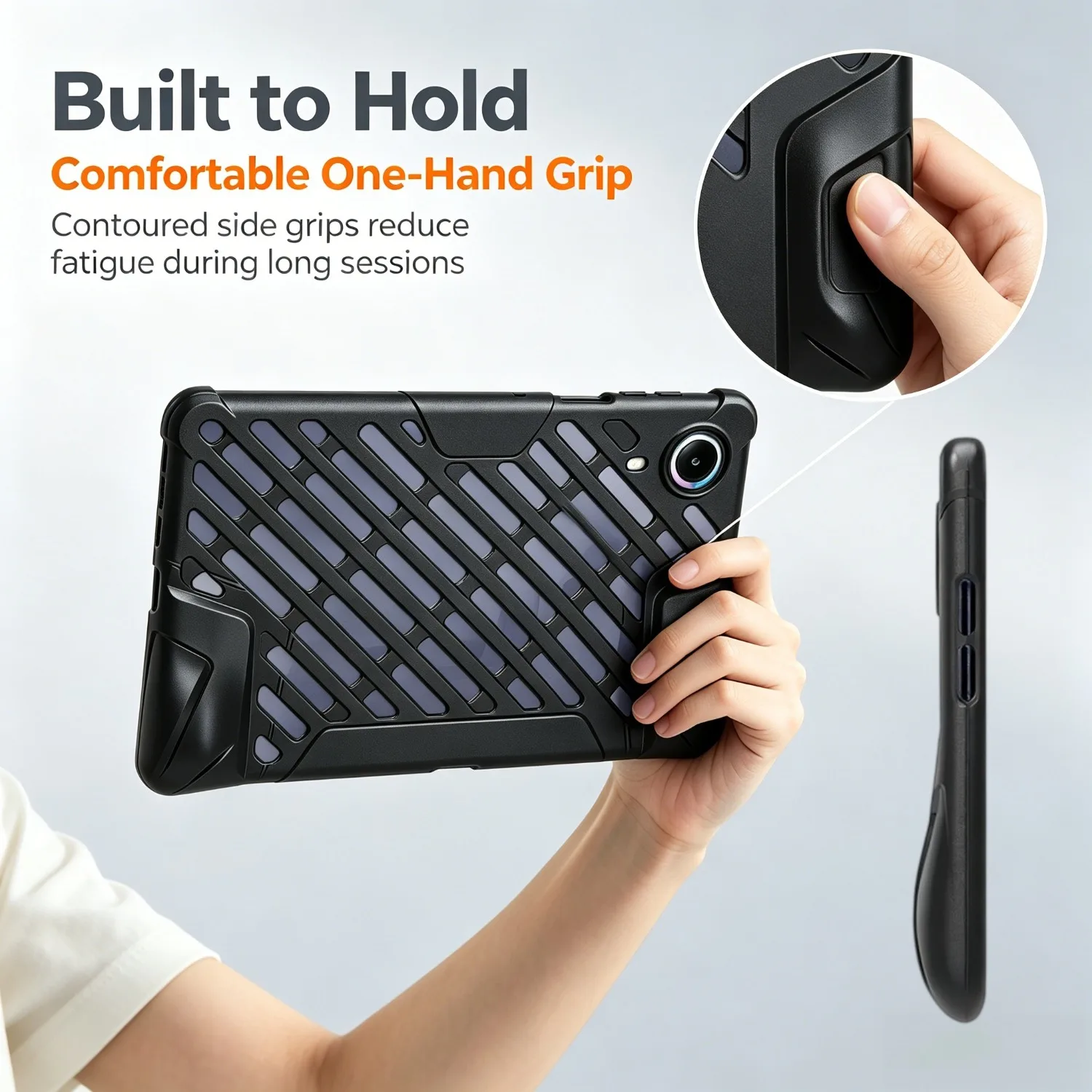 Ergonomic Gaming Case with Hollow Cooling Design - Soft TPU Cover 8.4