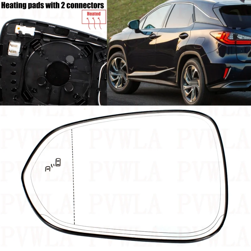 

Left Side Heated Blind Spot Bline Line Mirror Glass 87961-48730 For Lexus RX350 RX450H NX200T NX300 2016 2017 2018 2019 2020