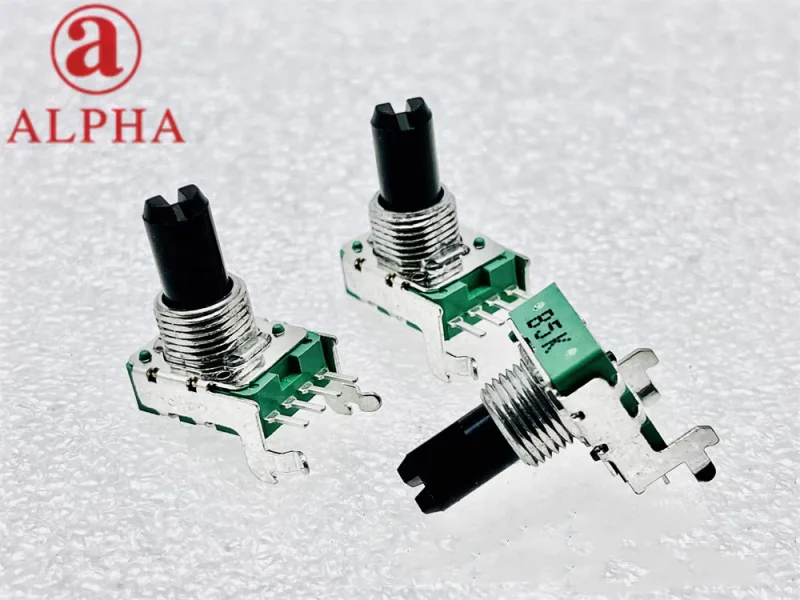 1pcs Single loop rotary potentiometer RK11 B5K B10K 4Pin The shaft length is 15mm rotary potentiometer adjustable resistor electronic components