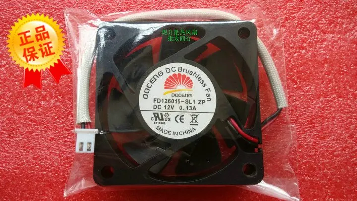 DOCENG 6015 FD126015 ZP-SL1 DC12V 0.18A 0.13A 60*60*15MM 냉각 팬