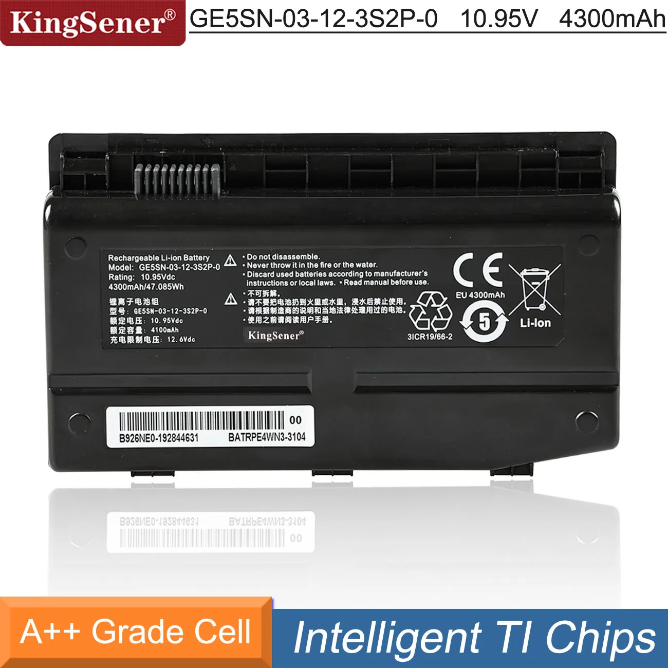 Kingsener Novidades Bateria do Portátil para Mechrevo X7ti X6ti-s Ge5sn03123s2p-0 X6ti-m2 X6ti-h X6ti-e3 T1ti781sn3 Ge5sn-00-01-3s2p-1