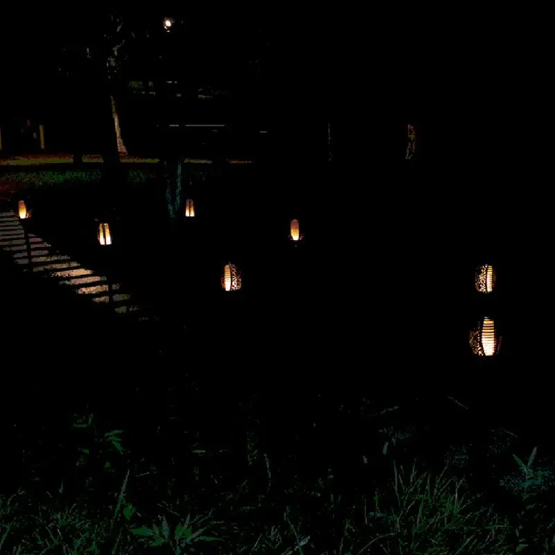 

Солнечные фонарики с танцующим мерцающим пламенем, водонепроницаемые для ландшафтного декора