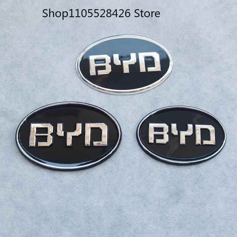 Car Logo For BYD F3 SiRui SuRui F6 SONG QIN Pro EV G3 G6 S7 G5 S6 L3 M6 E5 E2 E6 E9 Front middle grille logo Rear trunk Emblems