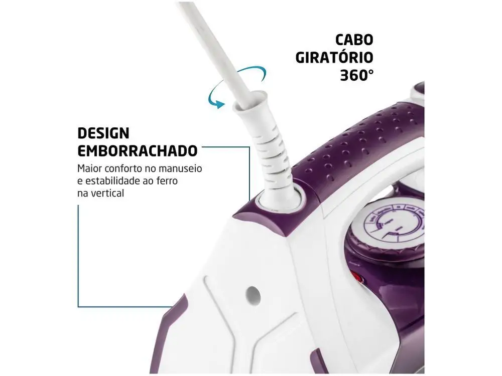 Ferro de Passar Roupa a Vapor e a Seco Mondial - 220V 6