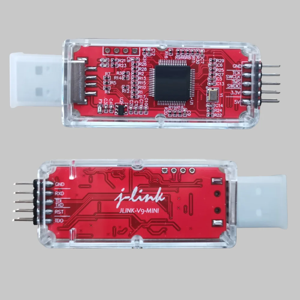 

JLINK V9 мини эмулятор OB отладчик ARM загрузчик STM32 горелка TTL виртуальный последовательный порт GD