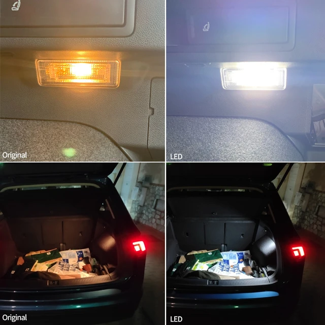 2pcs led kofferraum licht gepäck lampe für vw passat b8 cc b6 b7 variante  golf 7