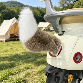 Coda Elettrica per Moto, Coda Animale Regolabile, Gadget Scherzoso per Motociclette, per Donne e Pilotesse