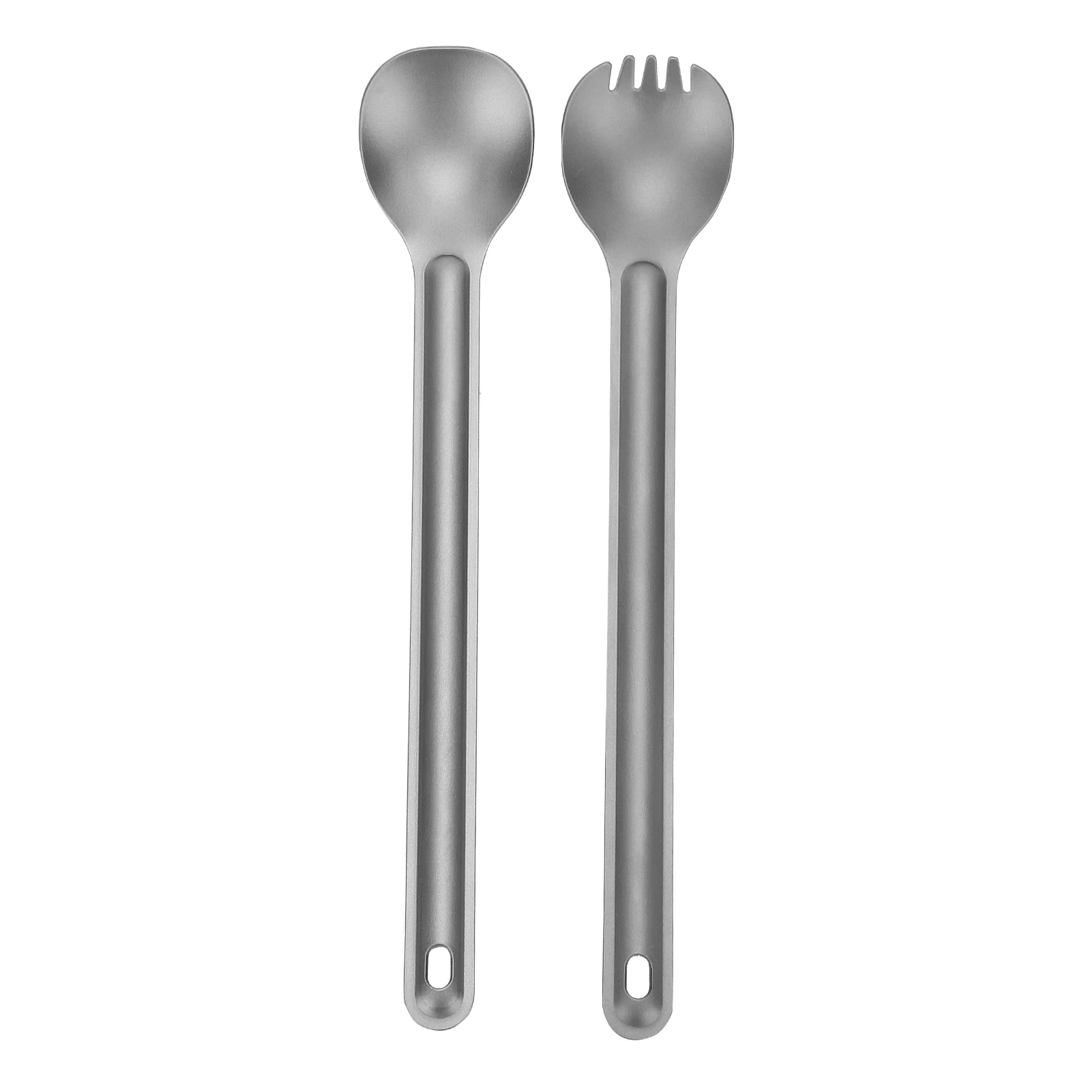 Spork Extra-long En Titane Pour Rations Militaires – Ultra Léger Pour Camping Et Survie