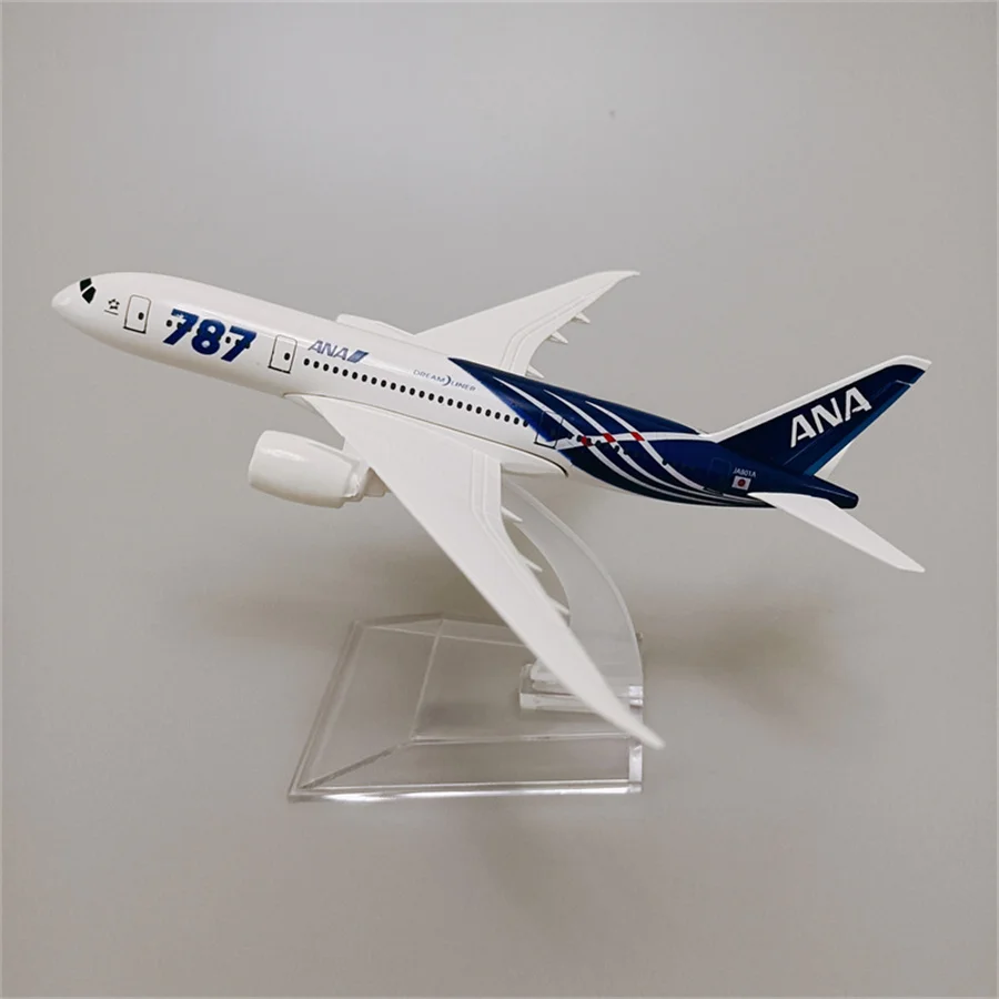 

Alloy Metal Japan Air ANA B787 Airlines Diecast Airplane Model ANA Boeing 787 Airways Plane Model Stand Aircraft Kids Gifts 16cm