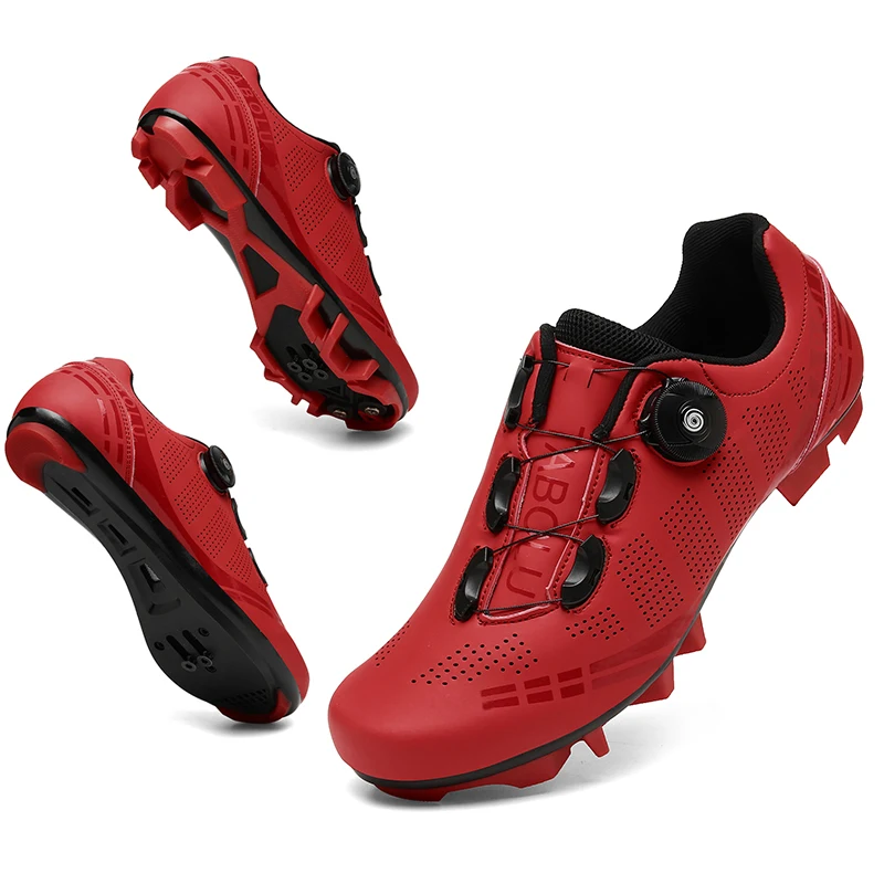Cycling MTB Shoes Men Sports Self-locking Cleats Road Bike Shoes Racing Flat Speed Sneaker Women Mountain Spd Bicycle Footwear