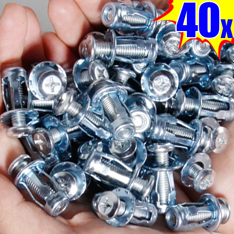 Description Picture 2 of itemWholesale Jack Nuts Screw Petal Screws Anchors Metal Expansion Plugs for Curtain Clamp Petal Rivet Lock Bolt Board Wall Fastener