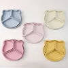New Products BPA Free Kids Silicone Bowl Baby Feeding Silicone Dishes silicone dinner plate 6