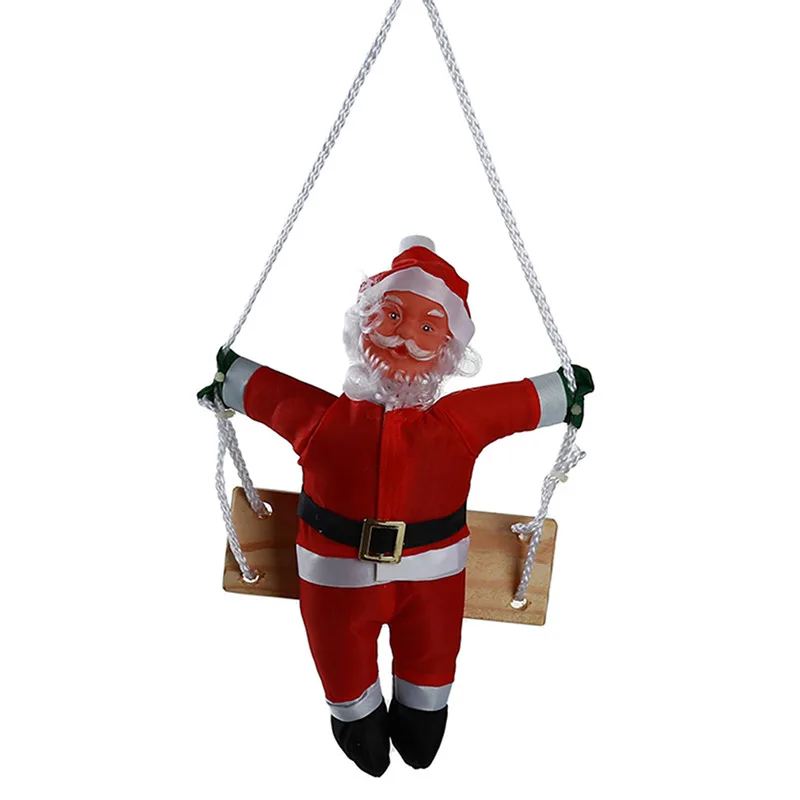Christmas Santa Claus Climbing Ladder Doll Christmas Tree Hanging Decoration Indoor Door Wall Christmas Pendant New Year Gifts