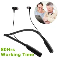 JINGHAO Neckband Hearing Amplifier Rechargeable Hearing Aids Up To 80 Hrs Working Time Anti Loss Convenient for Elderly 1
