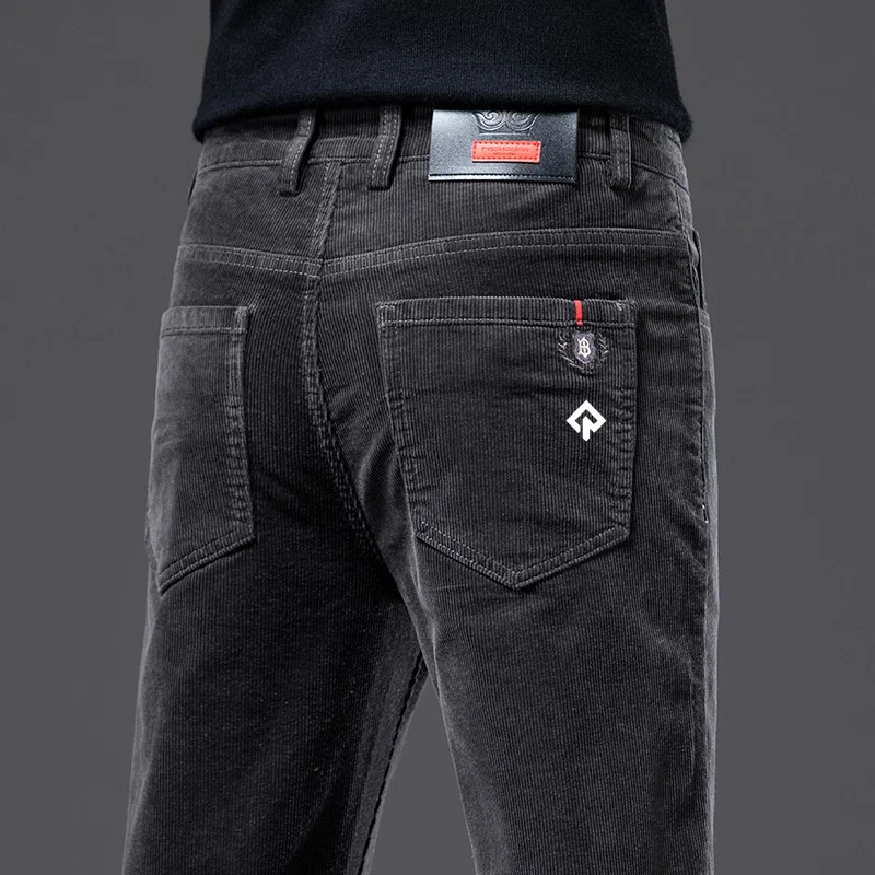 Autumn Winter Golf Wear Men New Authentic Golf Pants Fashion Corduroy Casual Pants Korean Clothing Men Straight