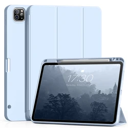 RBP Ultra-Slim Soft TPU Tablet Cover with Pencil Holder for iPad Pro, Air, and Mini (Light Blue)