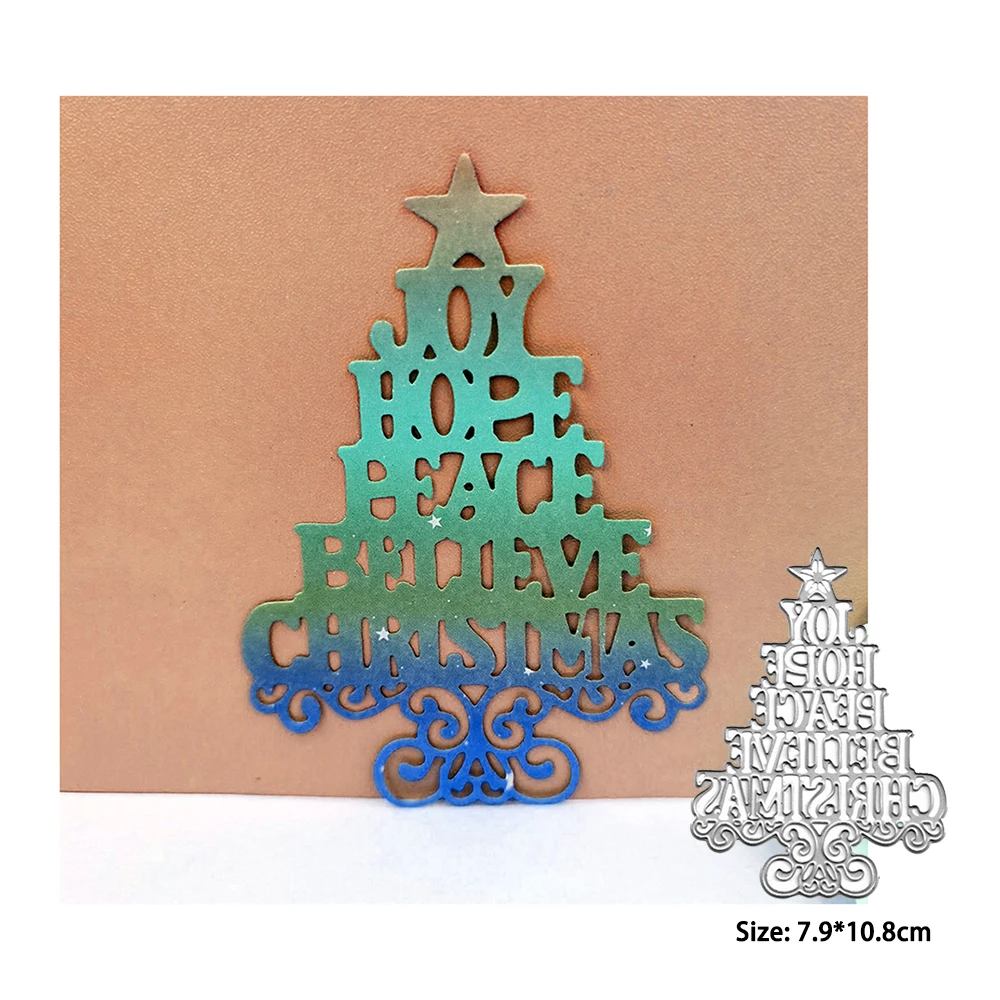 

Metal Cutting Dies Scrapbooking Christmas Tree Stencils For DIY Scrapbooking Decorative Embossing Handcraft Die Cutting Template