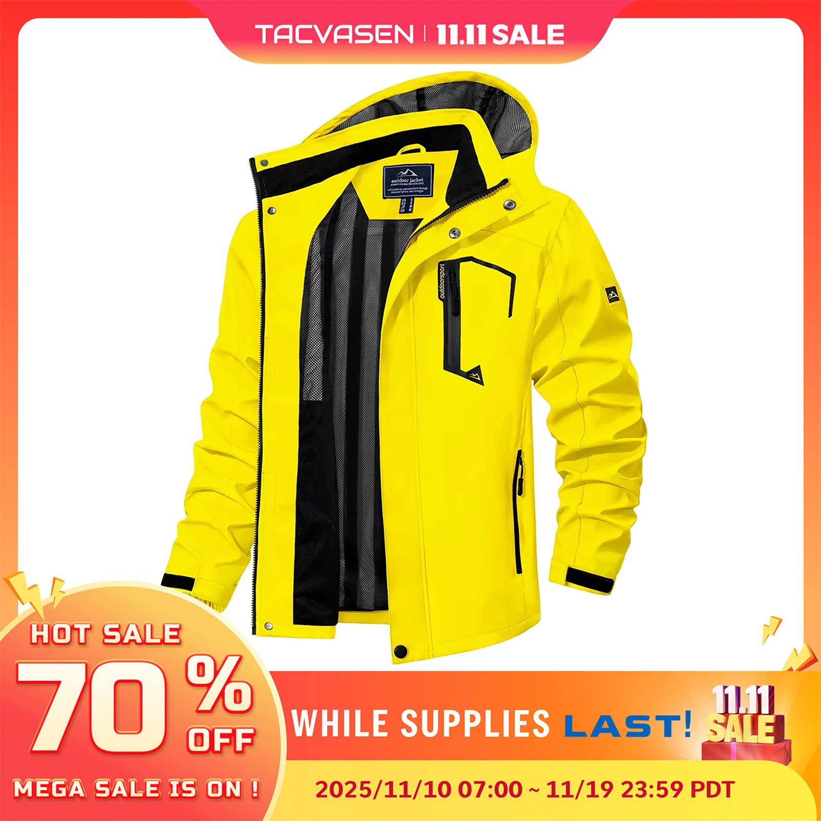 Men’s Lightweight Waterproof Windbreaker 1