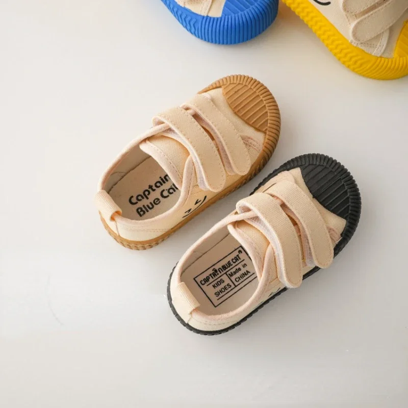 Baby Shoe Candy Colore Canvas Shoe Baby Girl Board Boy Shoes Soft Sole Kid Shoes Smiling Face Tenis Infantil Menino T&ecirc;nis