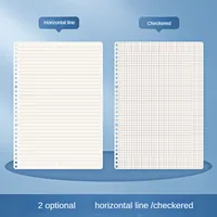 M&G A5 Notebooks Refills Checkered & Horizontal Line Notebook Inserts 60 Sheets 20 Holes 1 Piece 2
