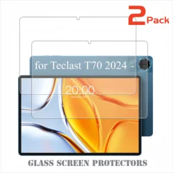 Premium 2 - Pack Tempered Glass Screen Protectors - Anti - Scratch, Sensitive Touch, HD Clarity (T70 14inch)