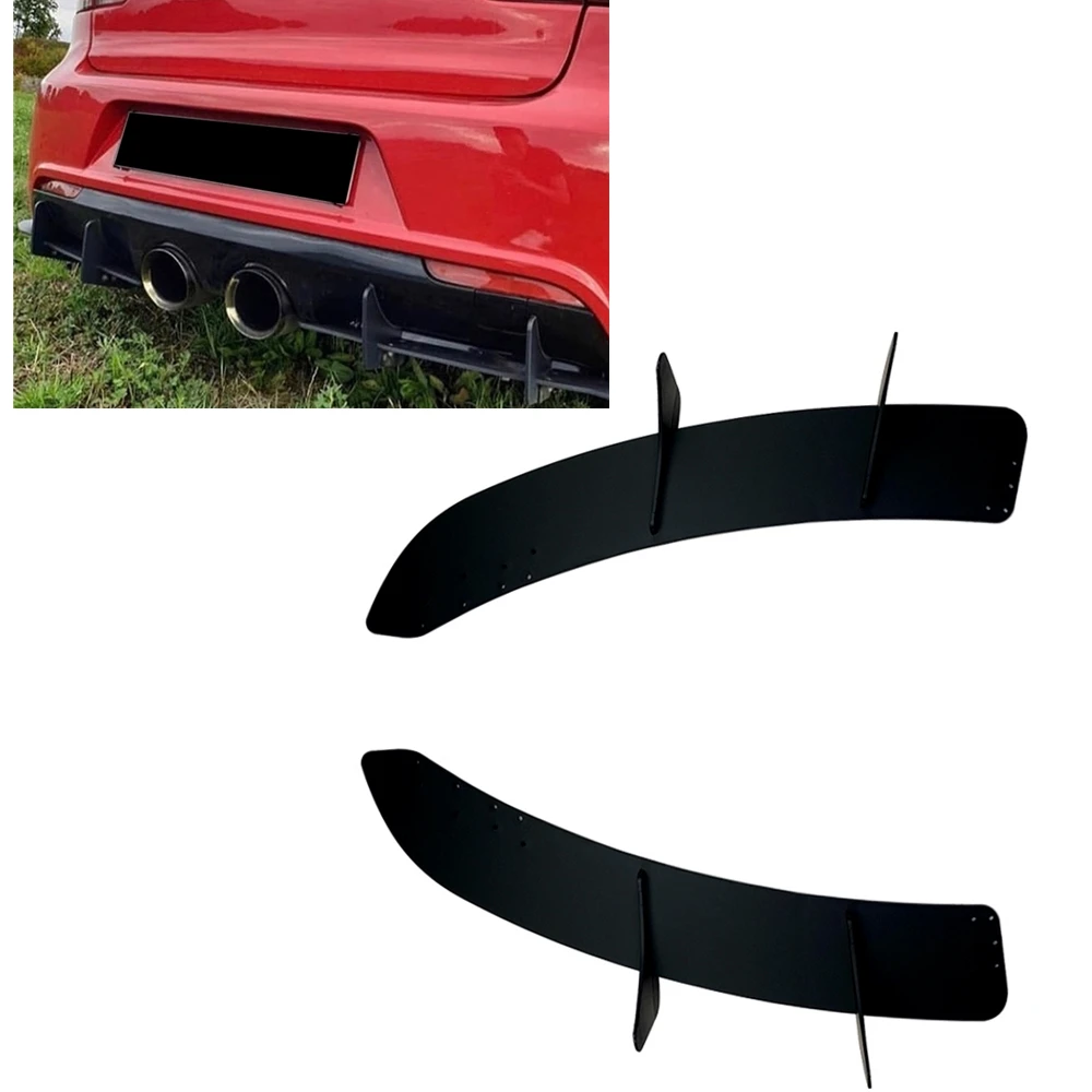 Per Volkswagen Vw Golf 6 6R Vi Mk6 R Paraurti Posteriore Diffusore Lip Shark Fin Splitter Car Boot Spoiler Plate Canard Guard Tirm