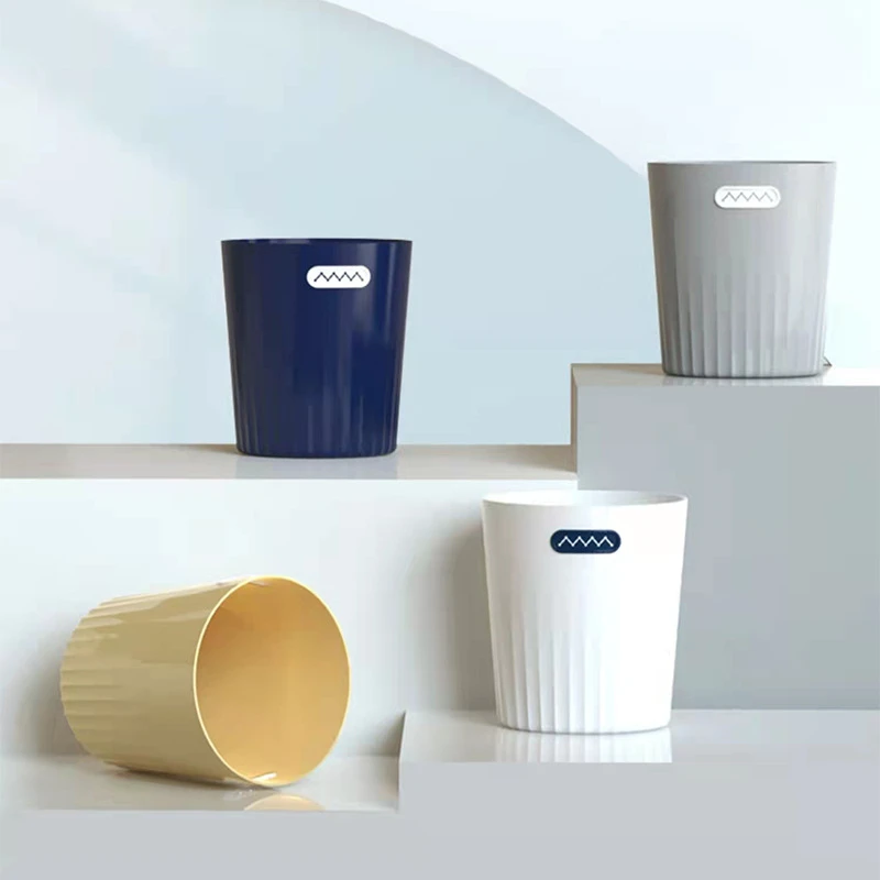 

Light Luxury Fashion Paper Basket Soft Rubber Shark Teeth Home High Value Ins Wind Trash Can Household Waste Bins