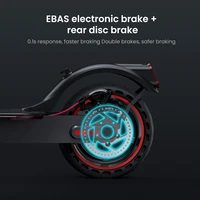 iScooter i9 Trottinette Électrique 350W Moteur 36V7.5Ah 30km d'Autonomie Pneu en Nid d'Abeille de 8,5 pouces Trottinette Électrique avec Application et Affichage ECO. 6