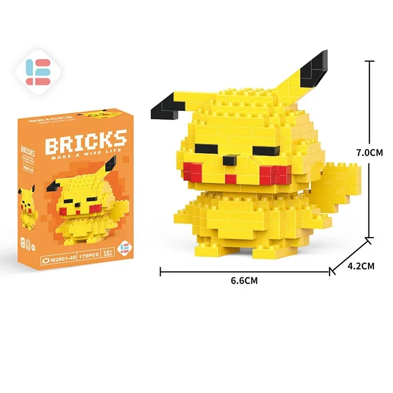 Super Mario Pokeman Toy Building Blacks Lega Blocks Cartoon Character Assembled Model building block Dolls Toys Children Gifts Building Block Toy