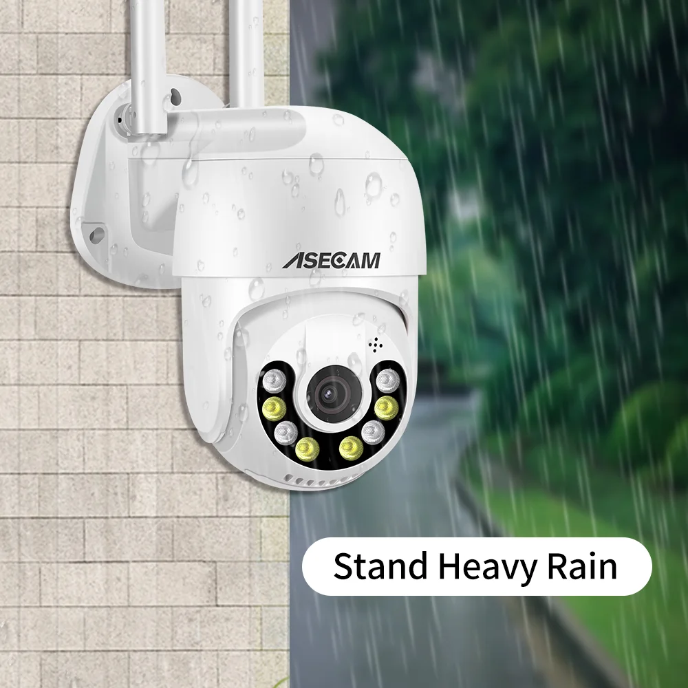 8MP 4K PTZ WIFI IP Camera Audio CCTV Surveillance Outdoor Night Color Wireless Waterproof Security Home AI Human Detection iCsee