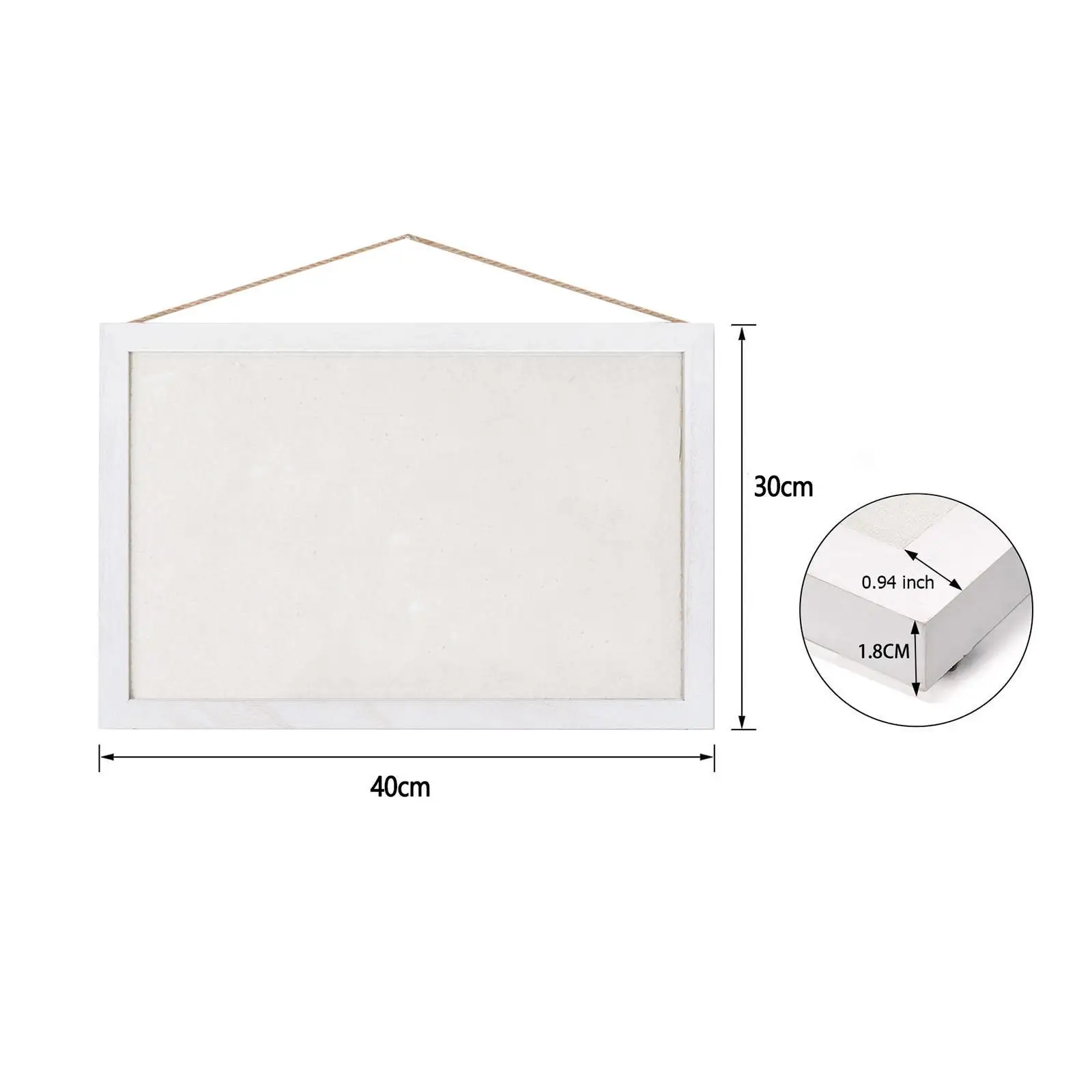 Cork Board Decorative Picture Display Board Vintage Style Hanging Bulletin Living Room Bedroom Decor Home Kitchen