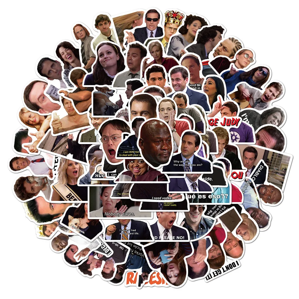 100Pcs Funny TV Show Meme Stickers Laptop Suitcase Graffiti Skateboard Luggage Waterproof PVC Stickers Kids Gift Toys 2
