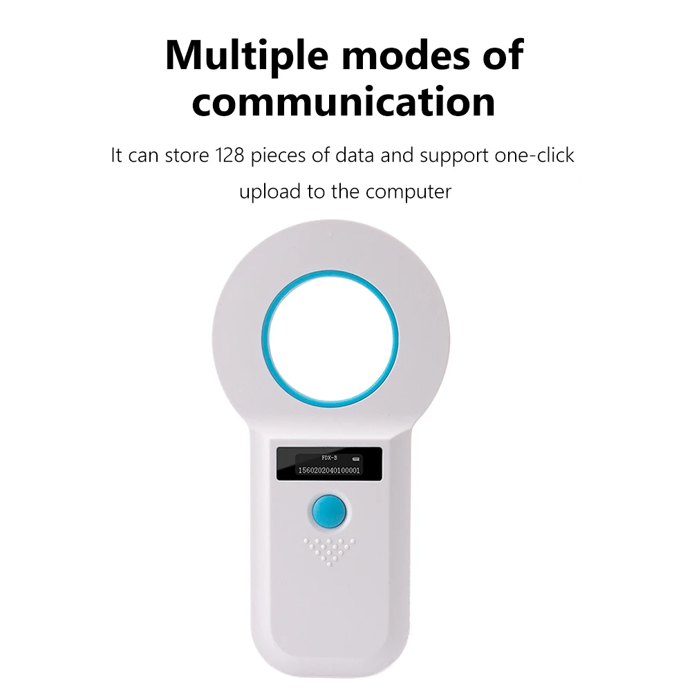 Pet Chip Scanner Rfid Pet Certificate Handheld Card Reader Rfid Farm Animal Ear Tag Acquisition Identification Device