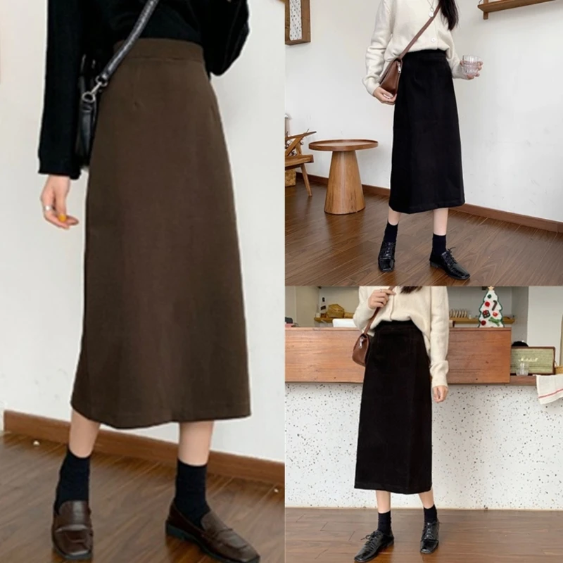 

Elegant A line Skirt Solid Midi Dress Show off Your Figure with Confidence