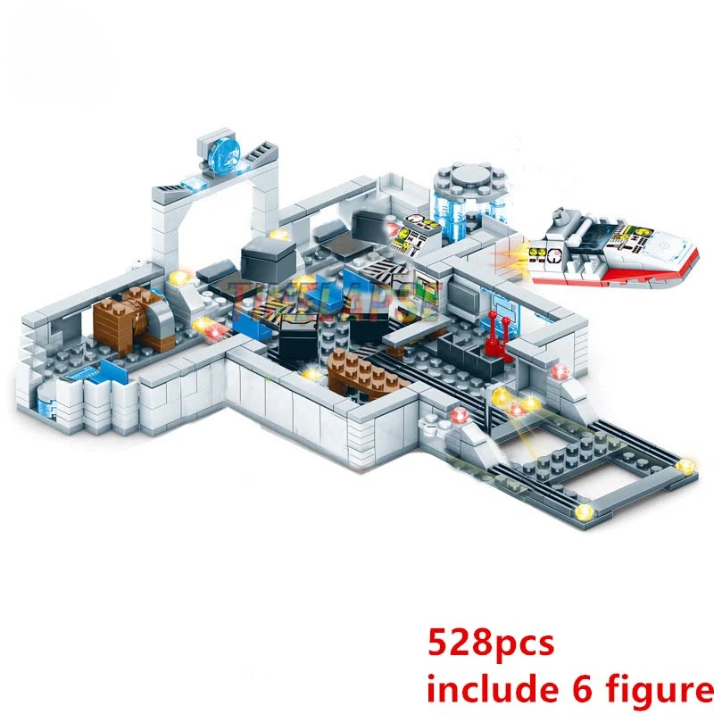 Basi Spazi Alieni Spacecrafts Bambole Building Blocks Modello Classico Mattoni Kid Set Kit