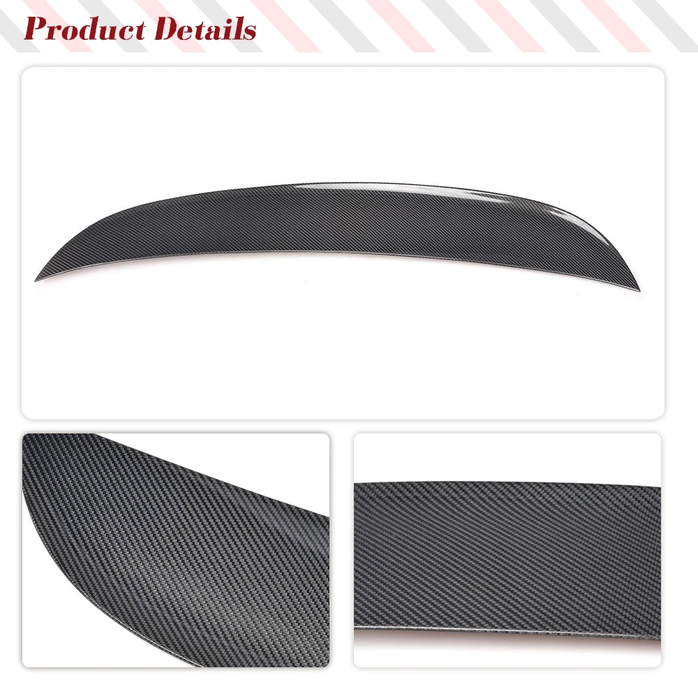 Auto Baule Posteriore Lip Spoiler Ala per Porsche Panamera 2014 2016 In Fibra di Carbonio Baule Posteriore Becco Duckbill Spoiler Labbro Boot Ala No 2015 - immagine 6