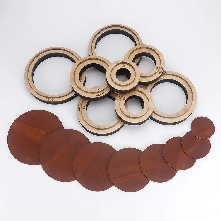 Description Picture 2 of itemQJH Big Size Hollow Round Hole Punch, High Carbon Steel Round Leather Cutting Dies for DIY Leather Crafts (5 6 7 8 9 10 11 12cm)