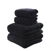 Black Bath Towel Thick Large Soft Cotton Face Hand Shower Towels for Adults Kids Home Bathroom Spa toalla 34*74cm/70*140cm 1