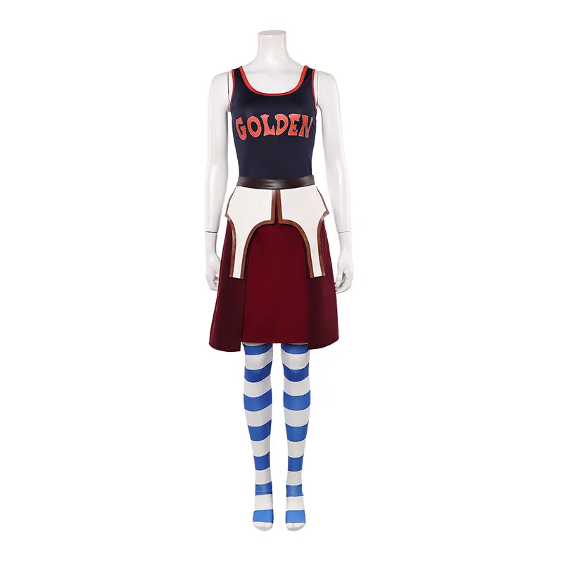 Miss Goldenweek Cosplay Costume Coat Skirt Hat Stockings Women Fantasy Roleplay Clothing Outfit Halloween Carnival Party Suit - Image 5