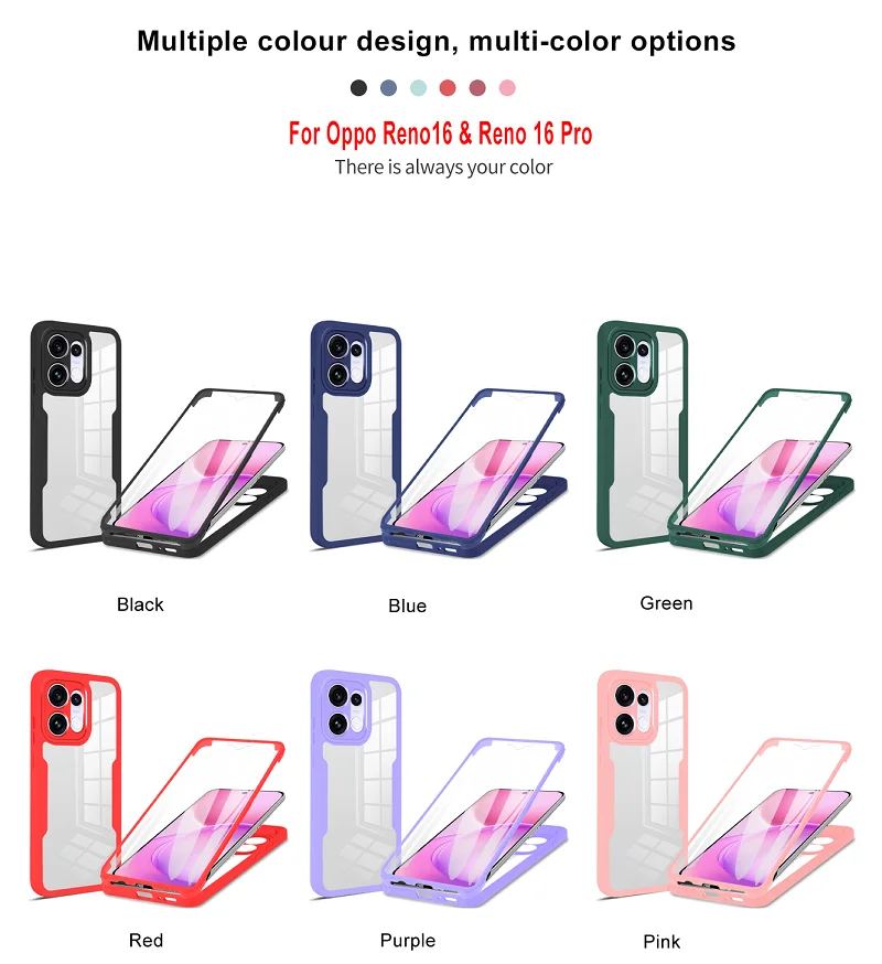 Ultimate 360-Degree Protective Case with Hard Film Screen Protector
