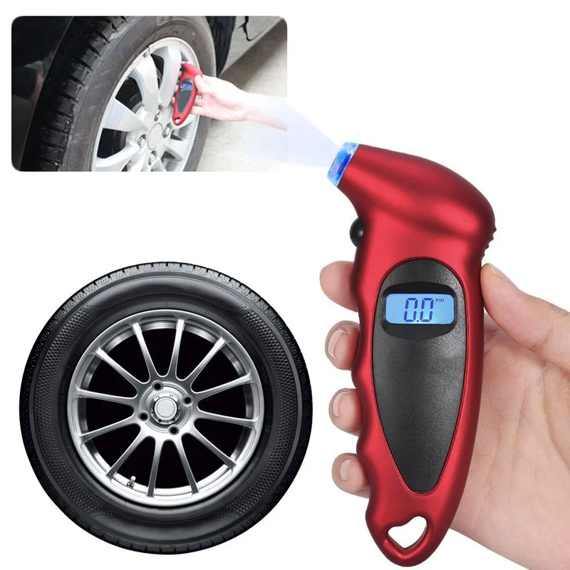 Car Tire Pressure Detector Digital Display Electronic Measurement