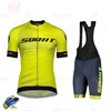 Männer NEW 2022 "Scott-Pro" Sommer-Kurzarm-Radfahrer-Set-Jersey-Outdoor-Reiten-Biken-MTB Radfahren Kleidung 1