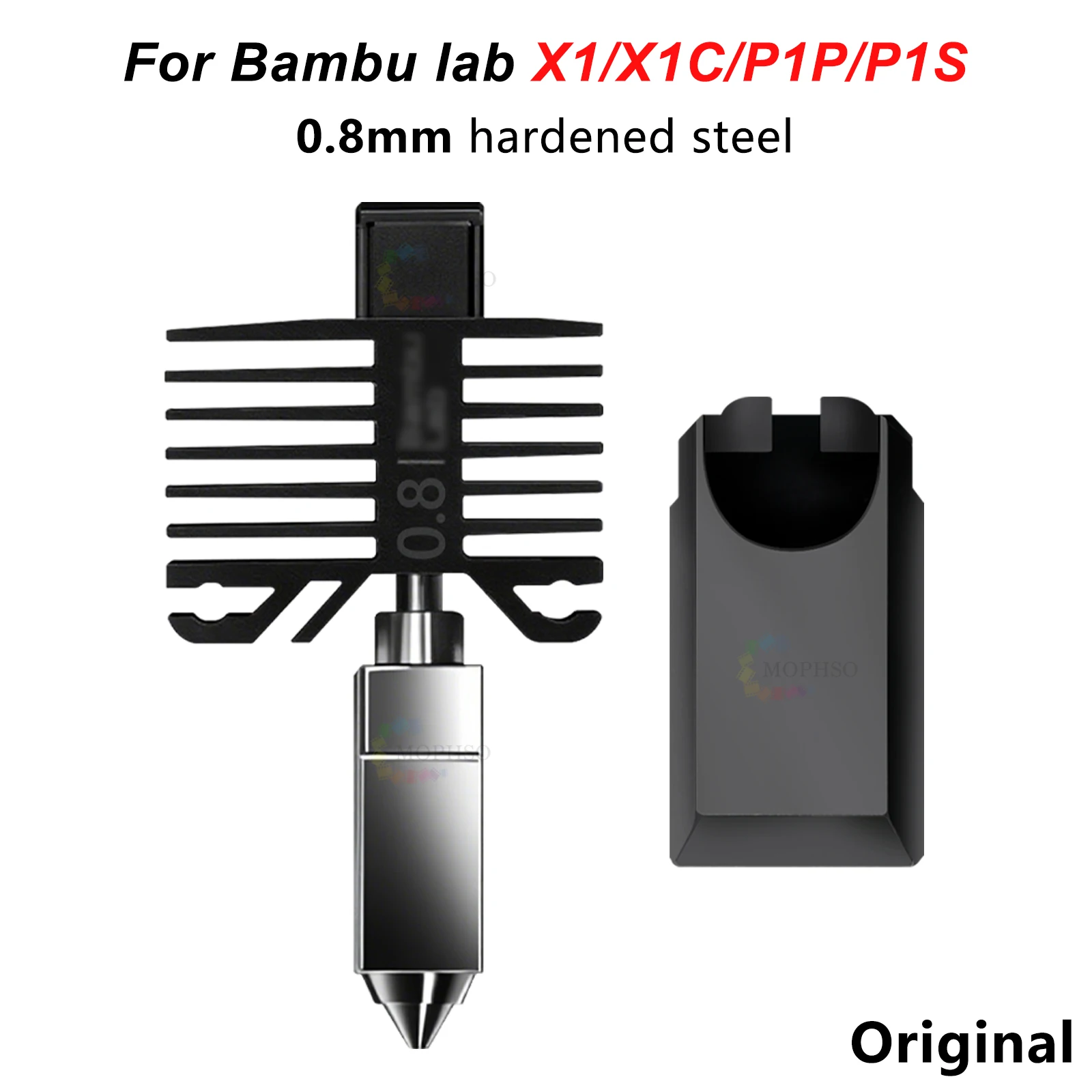 Original Hotend for Bambu Lab p1p X1C P1S X1 P1P Upgrade Hot end Print Head 3D printing parts for bambulab Hardened steel Nozzle